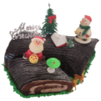 Xmas Chocolate Log Cake